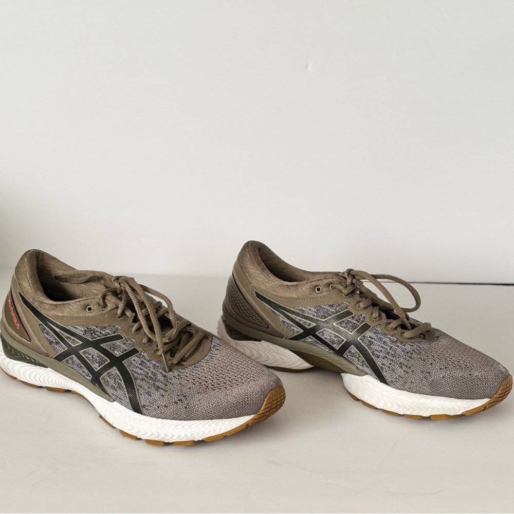 ASICS Women’s Gel-Nimbus 22 Knit Running Shoes‎ in Piedmont Grey Mako Blue Sz9